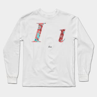 Iota Greek Alphabet Long Sleeve T-Shirt